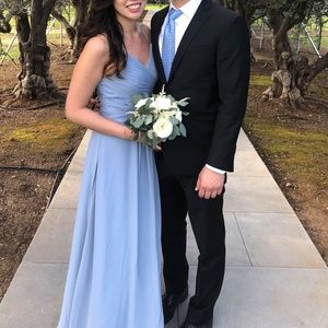 Azazie Dusty Blue HALEIGH - Size 6